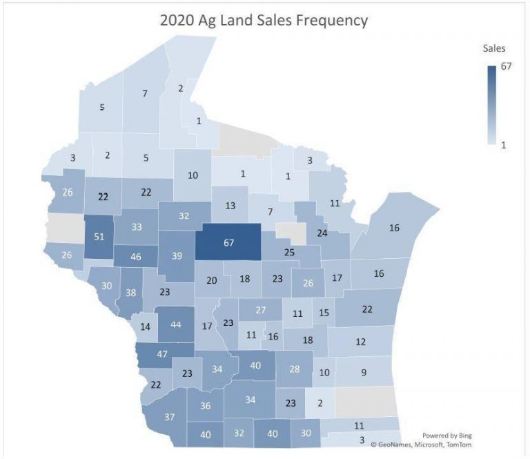 Wisconsin Agricultural Land Prices 2020 Farm Management