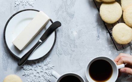 cookies, coffee, and butter