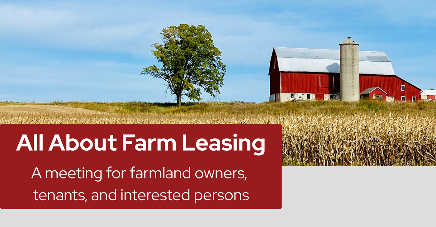 Farm Renting Farm lease workshops scheduled throughout Wisconsin in October β Farm ...